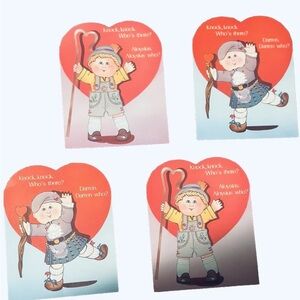 Vintage Set of 4 Unused Cabbage Patch Kids Valentine’s Day Cards